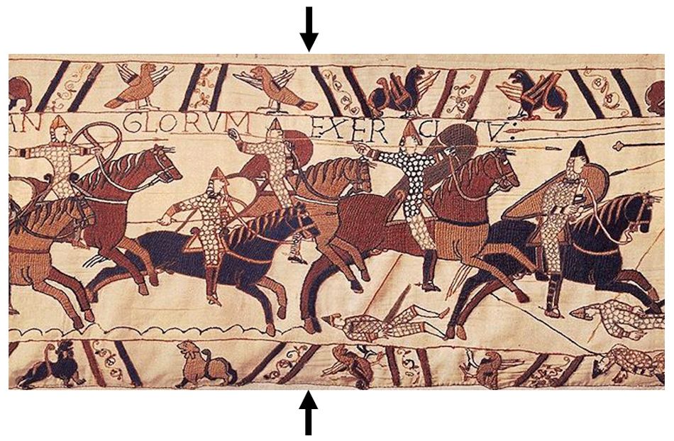 Bayeux Tapestry Joins of the Sections AngloSaxon Archaeology